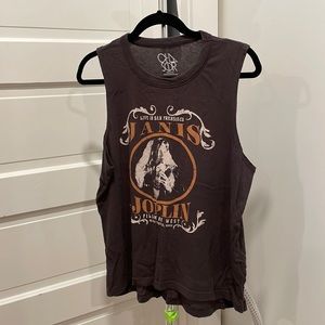 Janis Joplin live in San Francisco muscle tee size L